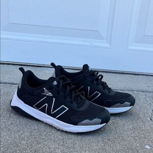 New Balance Kids Black and White Sneakers